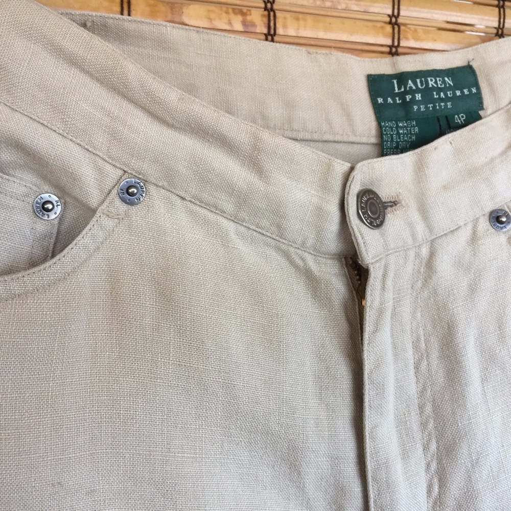 Ralph Lauren 100% Linen Pants, size 4